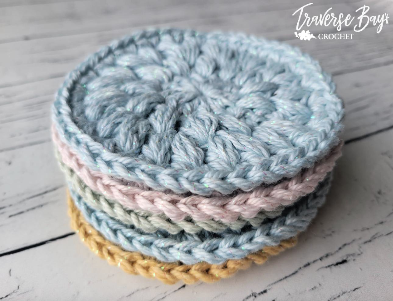 Crochet Puff Coaster Pattern