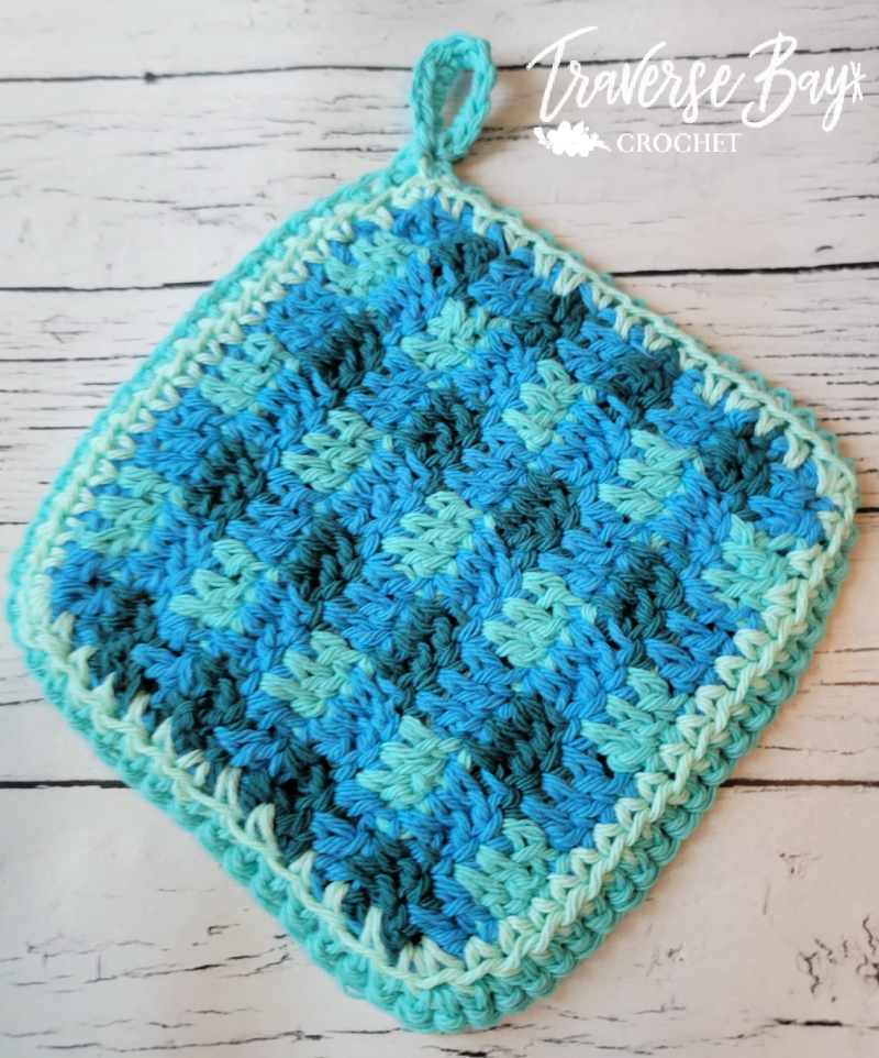 Crochet Plaid Potholder Pattern