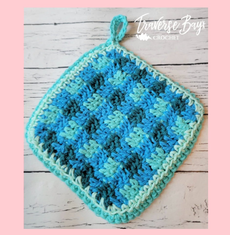 Crochet Plaid Potholder Pattern