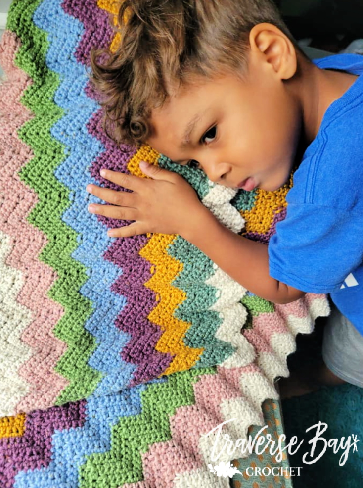 Crochet Chevron Baby Blanket Pattern