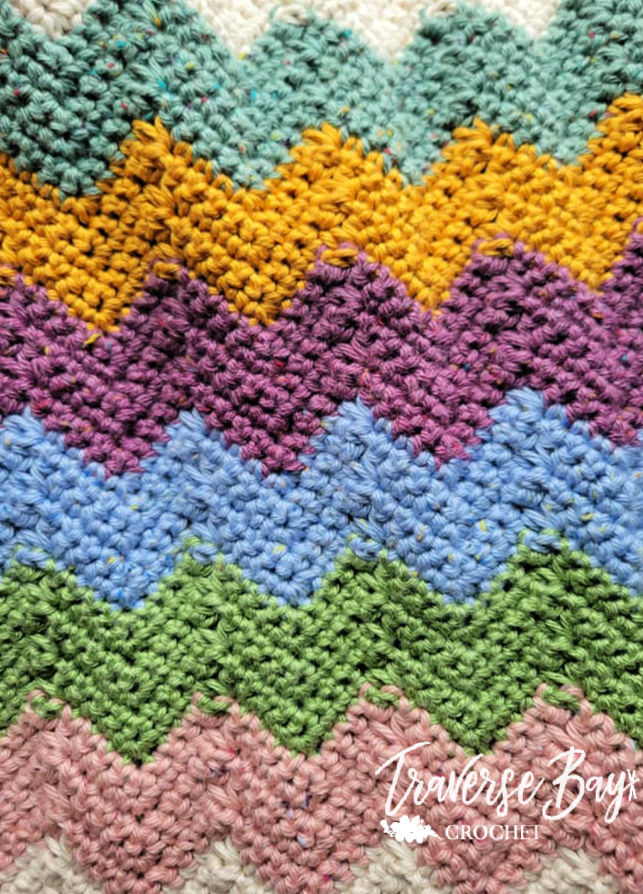 Crochet Chevron Baby Blanket Pattern