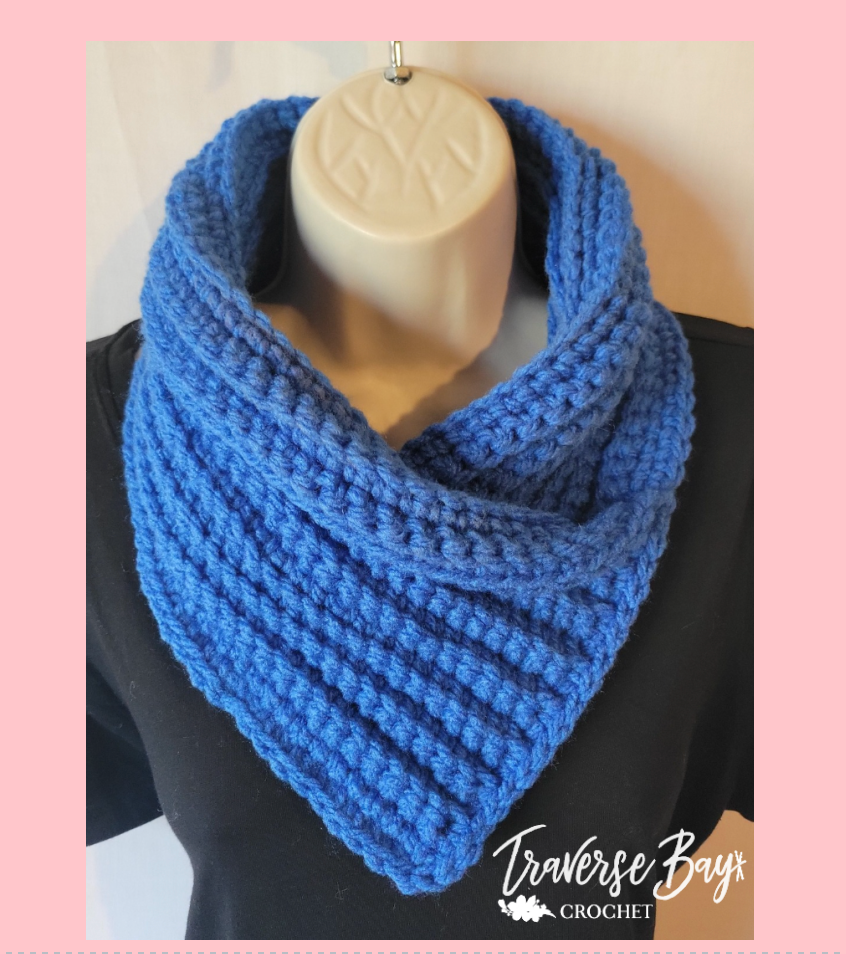 Beginner Crochet Ribbed Neck Warmer Pattern