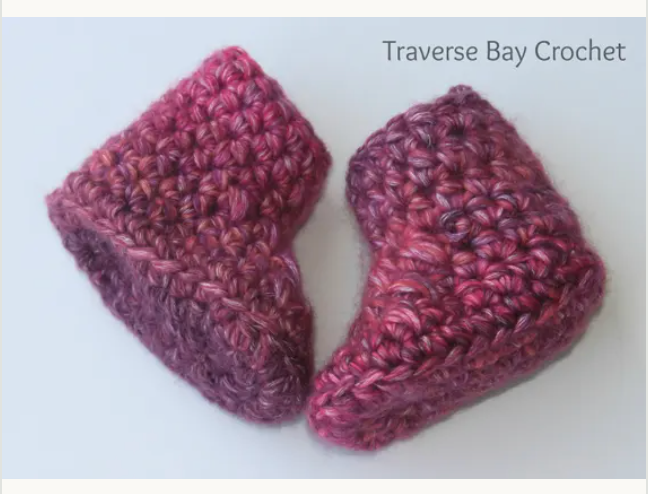 Crochet Baby Hat and Bootie Set Pattern