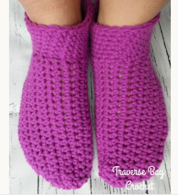Crochet Adult Slippers Pattern