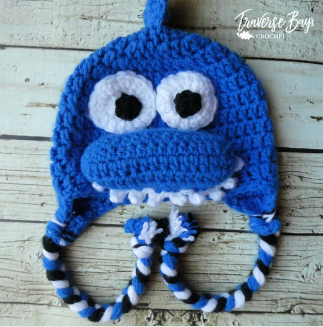 Crochet Shark Hat Pattern
