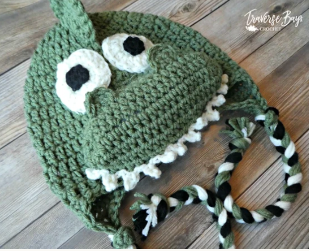 Crochet Dinosaur Hat Pattern