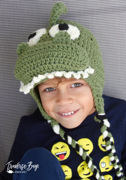 Crochet Dinosaur Hat Pattern