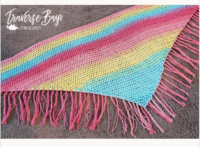 Crochet Fringe Shawl Pattern