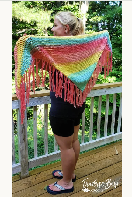Crochet Fringe Shawl Pattern