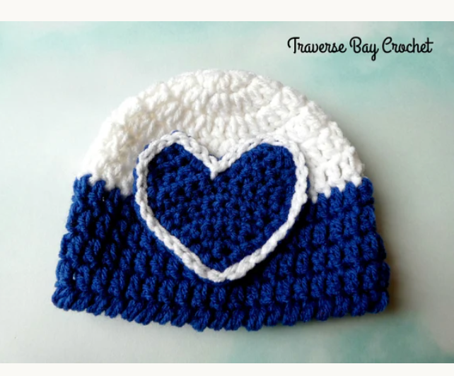 Crochet Heart Baby Set Pattern