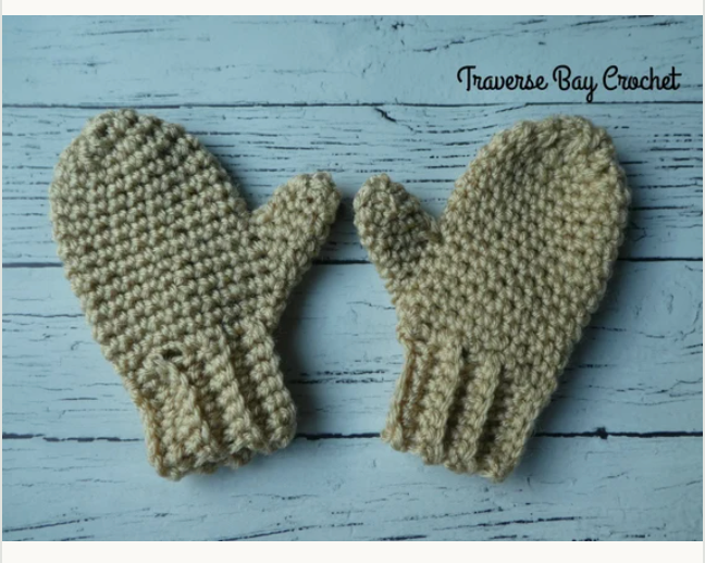 Crochet Family Mitten Pattern
