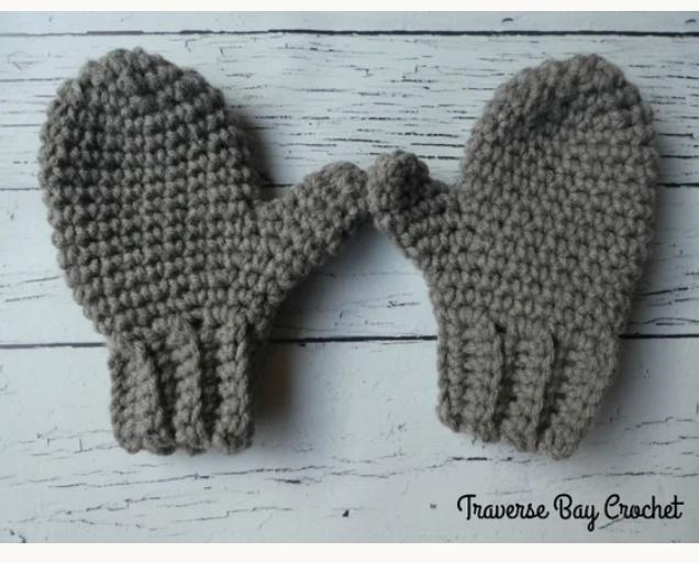 Crochet Family Mitten Pattern