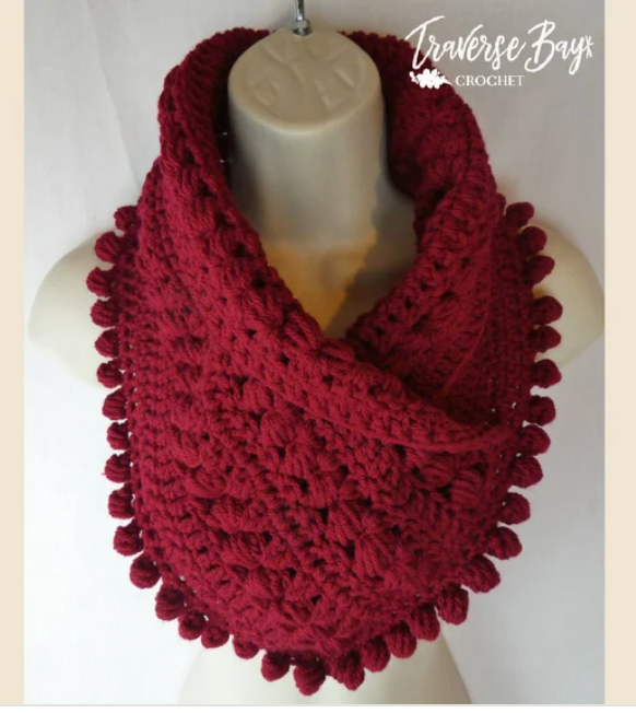 Crochet Pom Scarf Pattern