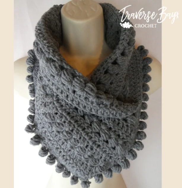 Crochet Pom Scarf Pattern