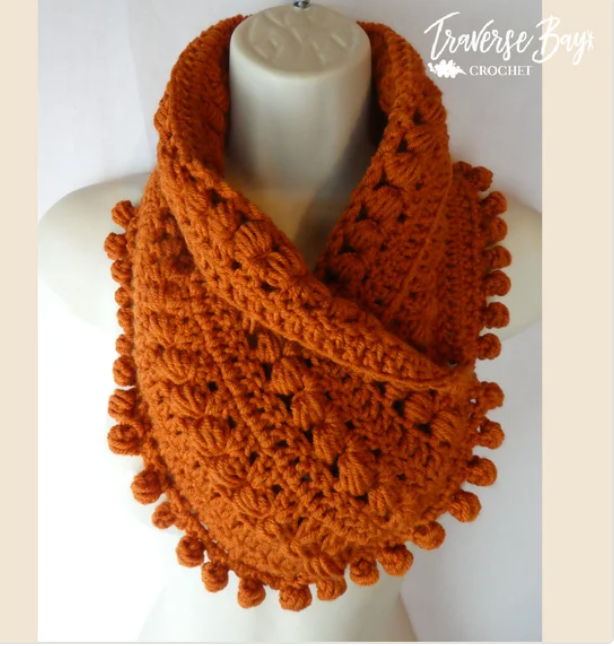 Crochet Pom Scarf Pattern