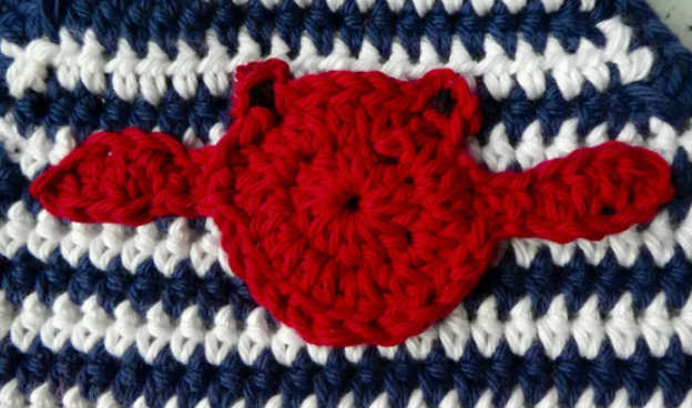 Crochet Crab Applique Pattern