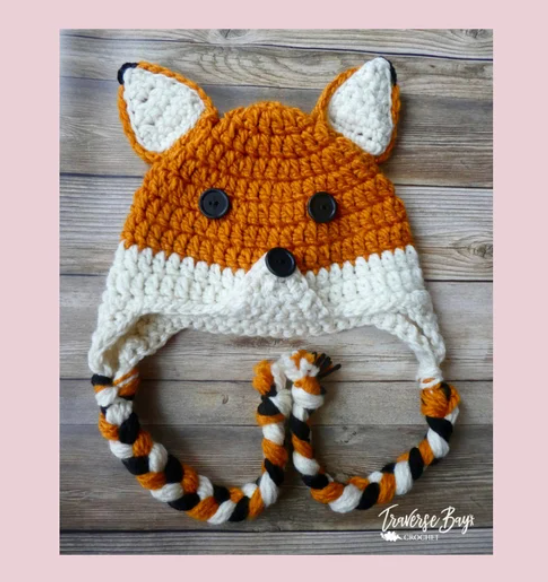 Crochet Fox Hat Pattern
