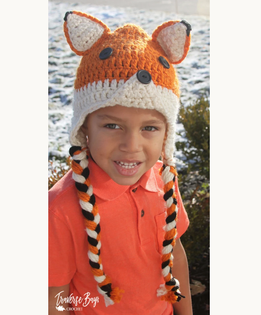Crochet Fox Hat Pattern
