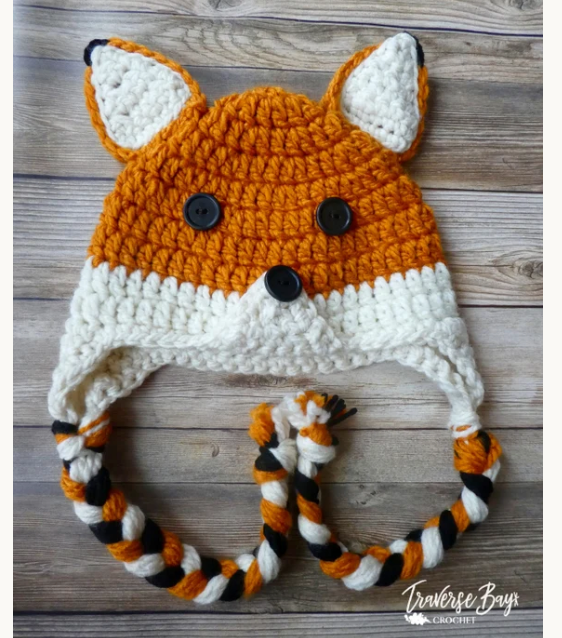 Crochet Fox Hat Pattern