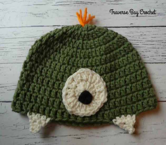 Crochet Monster Hat Pattern