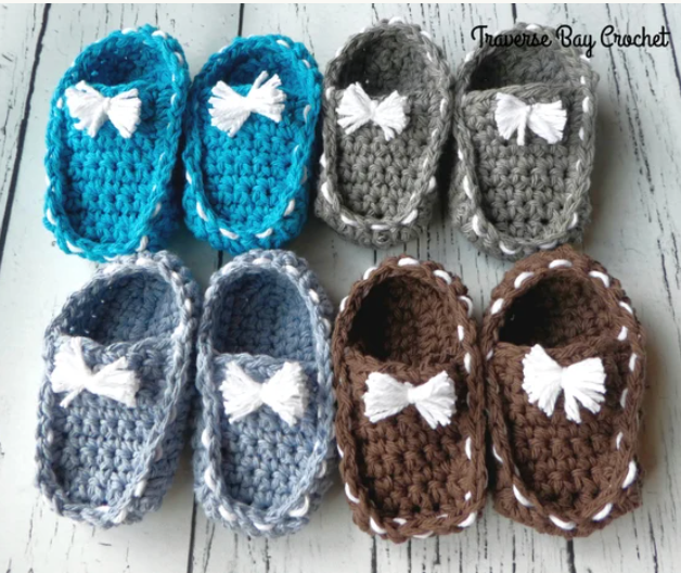 Crochet Baby Loafer Pattern