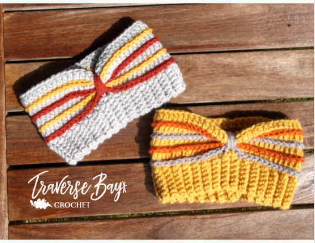 Crochet Striped Headband Pattern