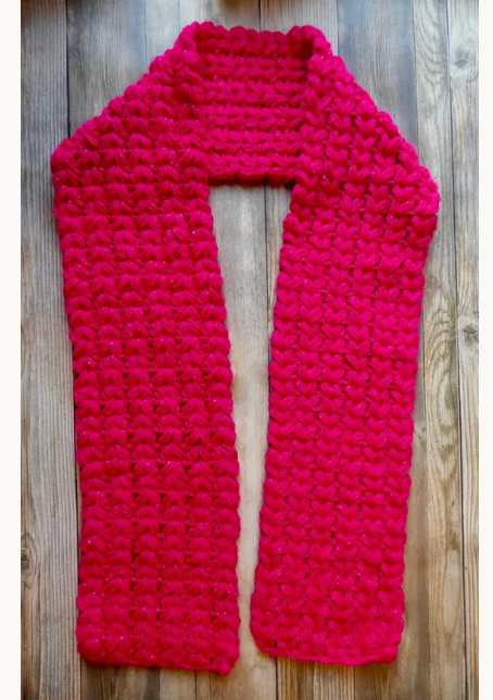 Crochet Puff Scarf Pattern