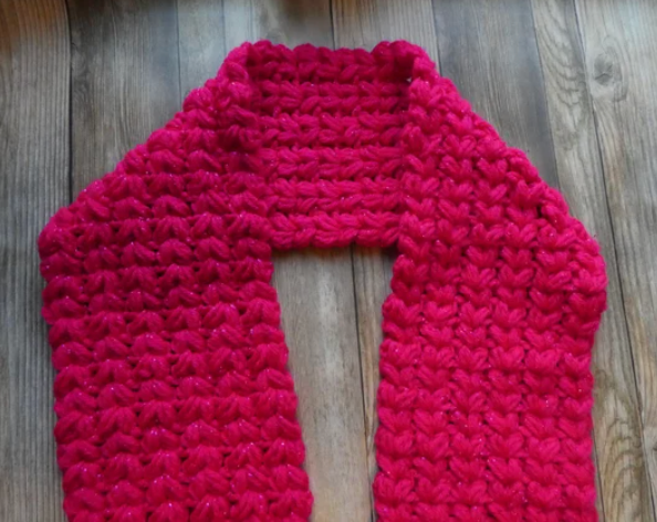 Crochet Puff Scarf Pattern