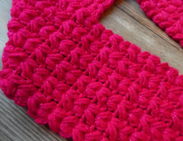 Crochet Puff Scarf Pattern