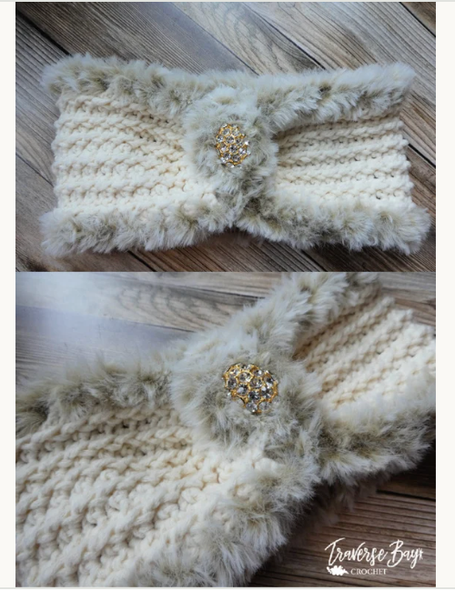 Crochet Faux Fur Headband Pattern