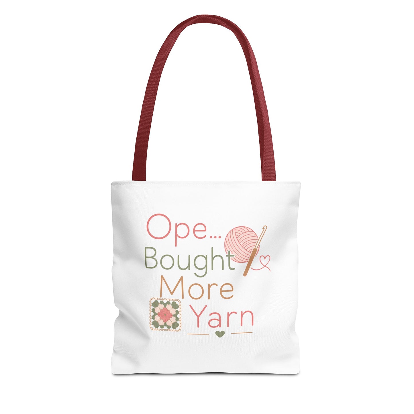 Knitting Tote Bag — "Ope... Bought More Yarn" Craft Project Shopper