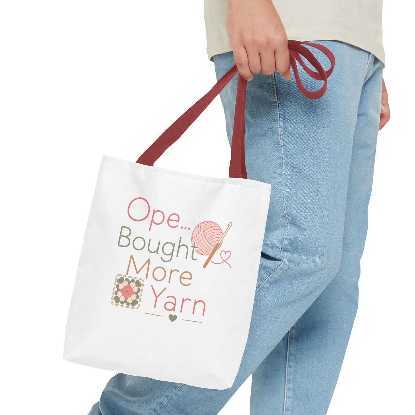 Knitting Tote Bag — "Ope... Bought More Yarn" Craft Project Shopper