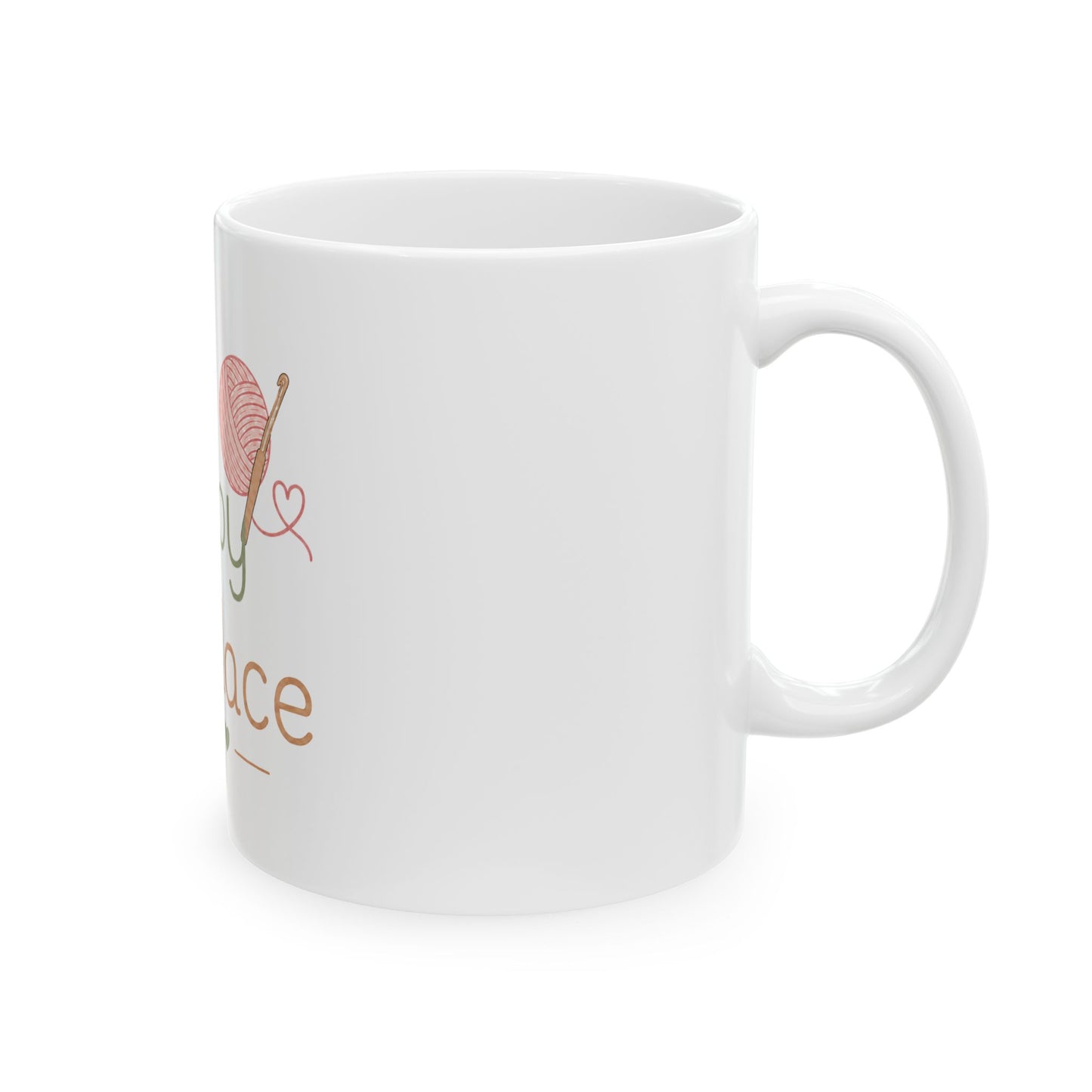 My Happy Place Knitting Mug