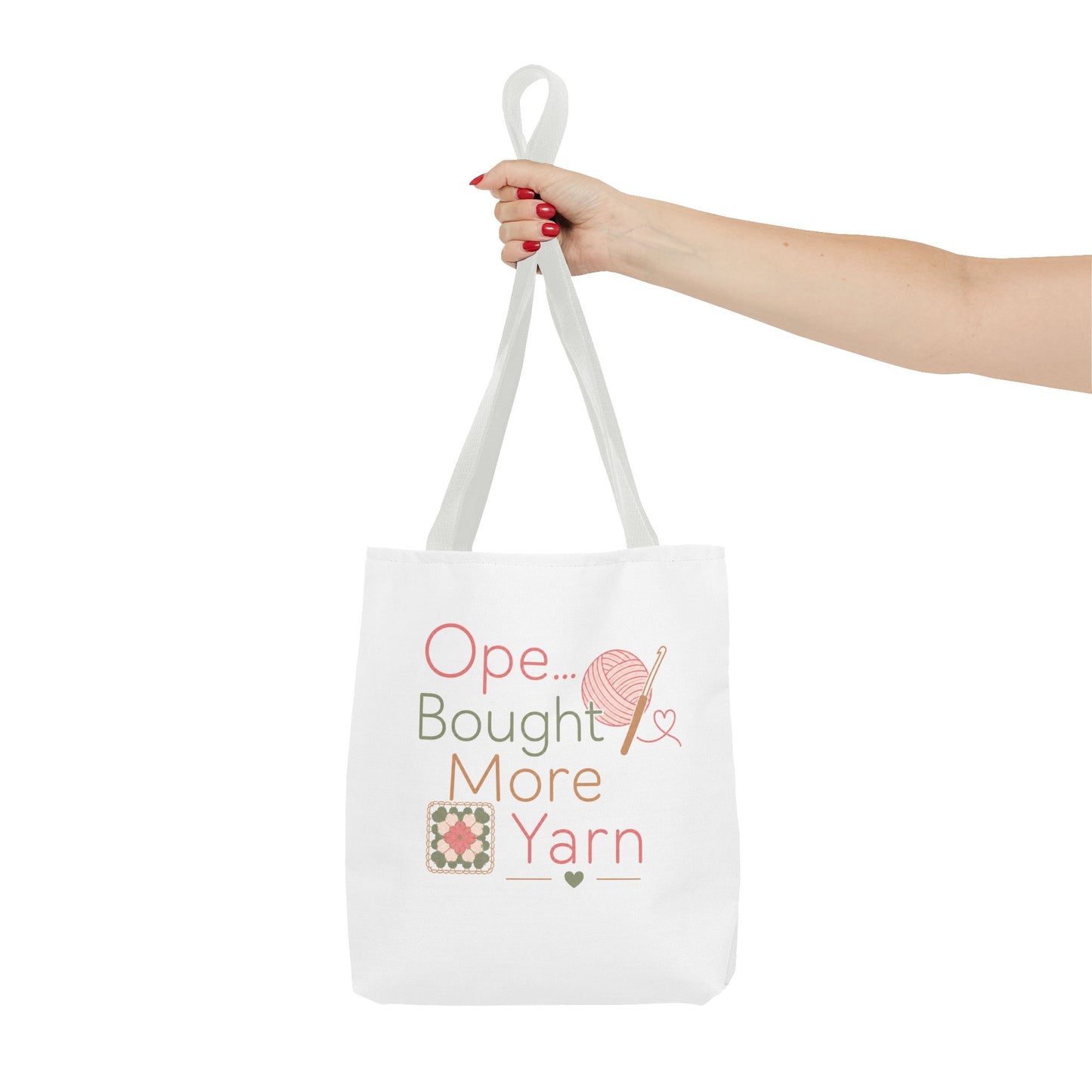 Knitting Tote Bag — "Ope... Bought More Yarn" Craft Project Shopper