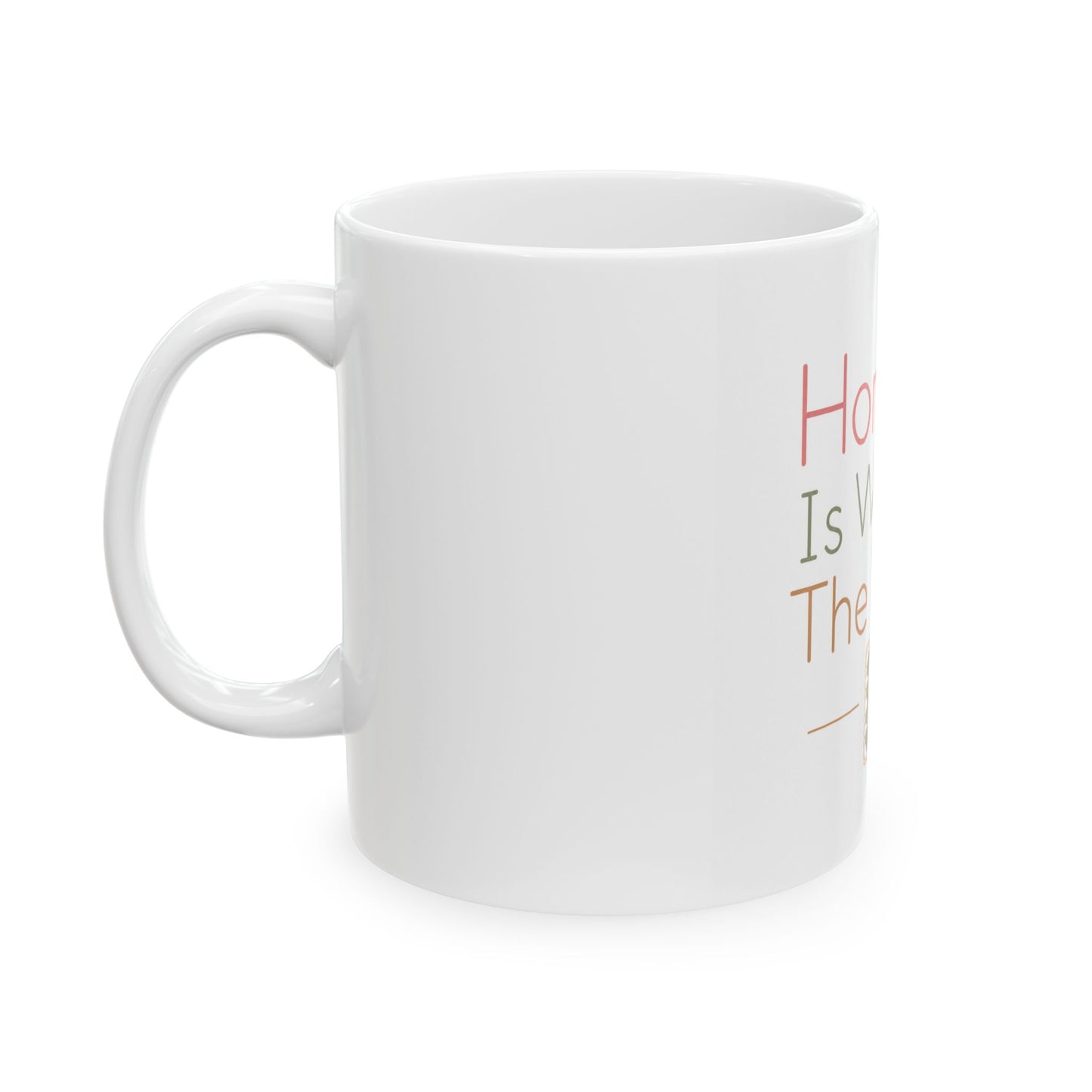 Home Is Where The Yarn Is Ceramic Mug — Knitting & Crochet Gift (11oz/15oz)