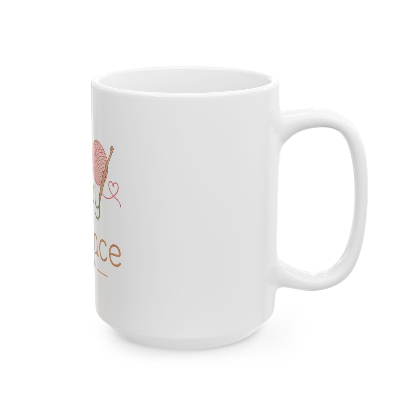 My Happy Place Knitting Mug