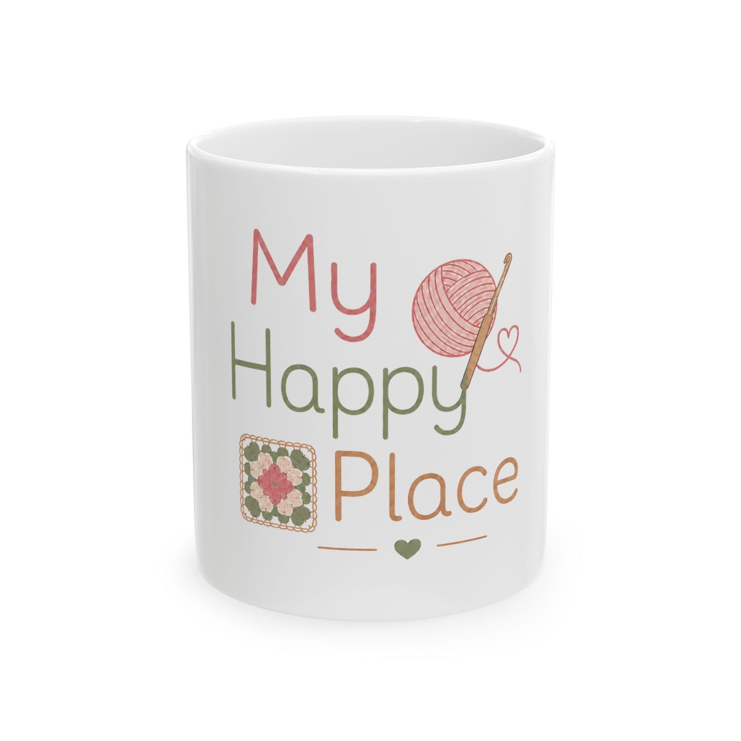 My Happy Place Knitting Mug