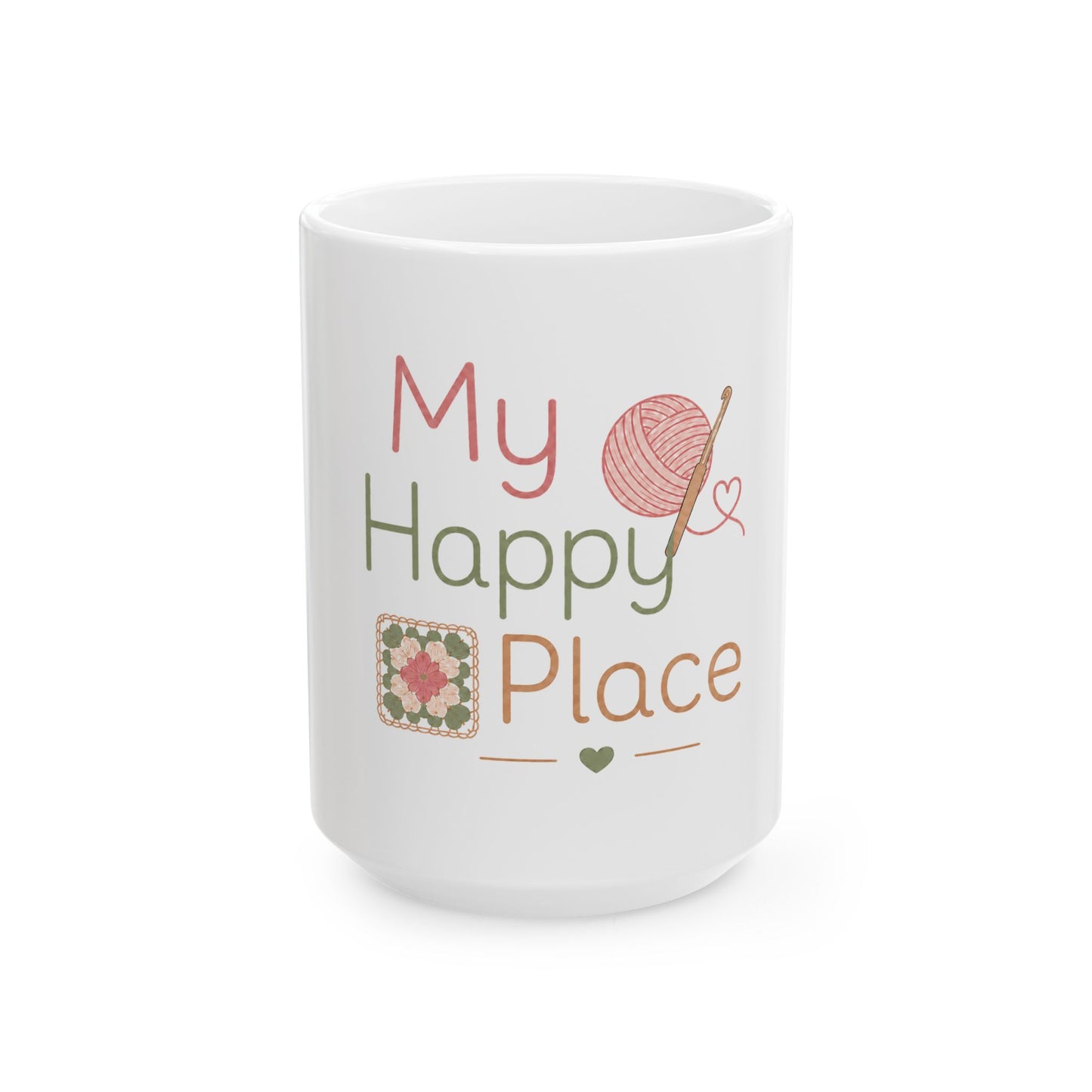 My Happy Place Knitting Mug