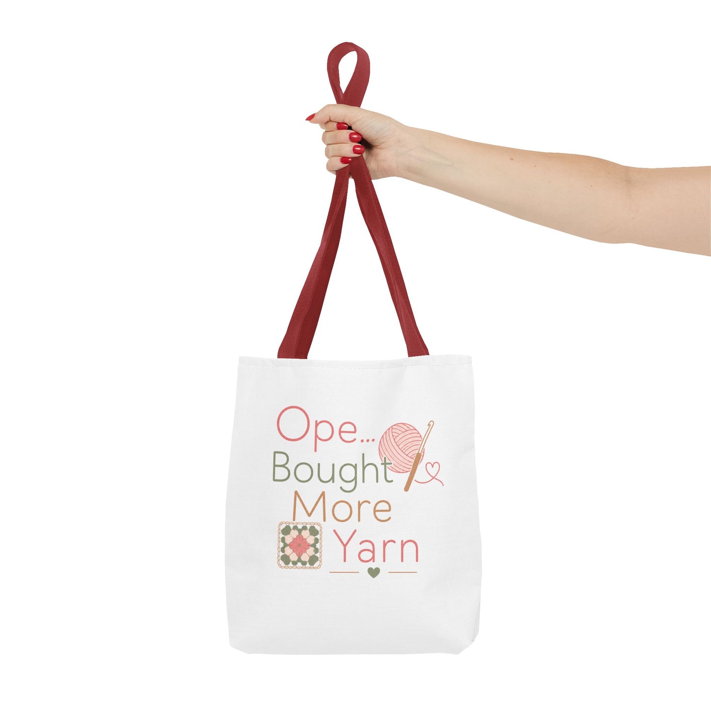 Knitting Tote Bag — "Ope... Bought More Yarn" Craft Project Shopper