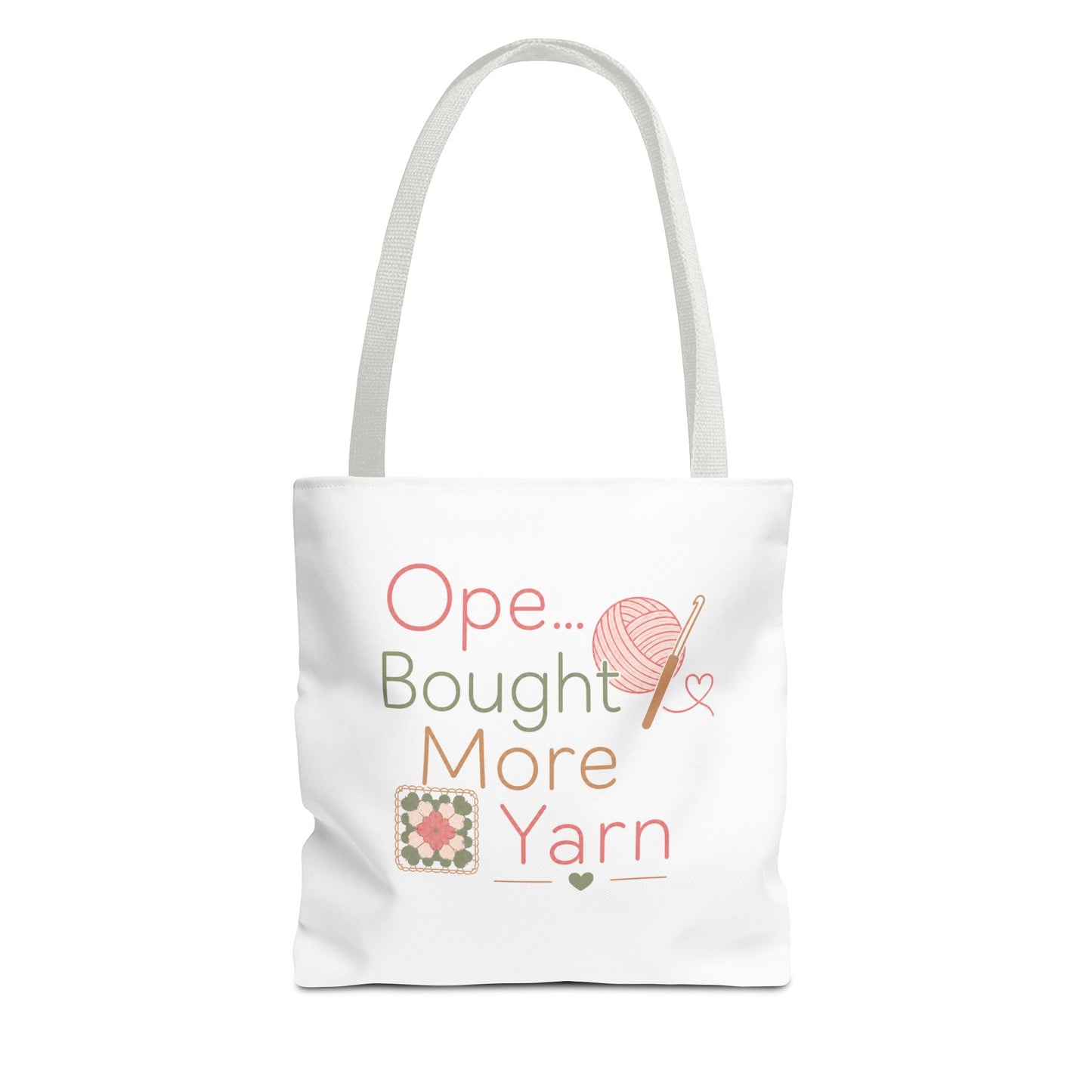Knitting Tote Bag — "Ope... Bought More Yarn" Craft Project Shopper