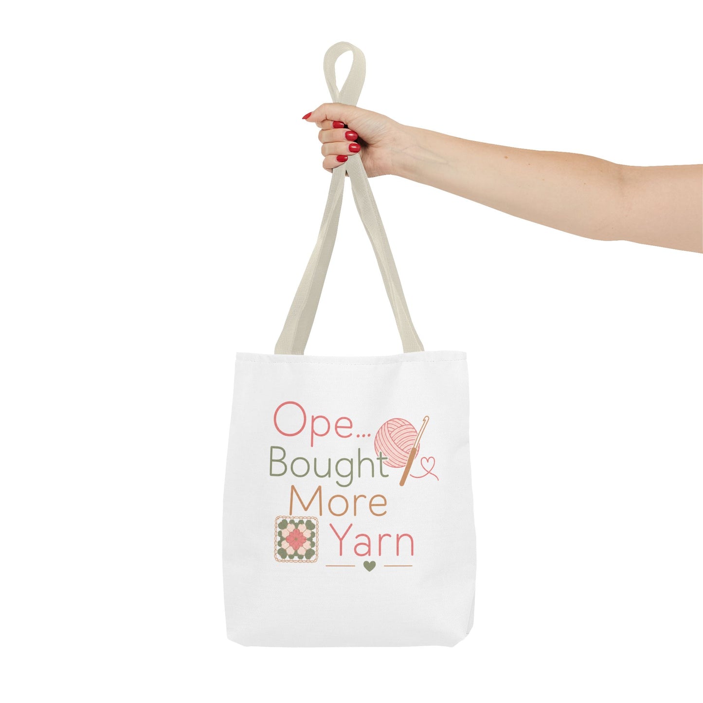 Knitting Tote Bag — "Ope... Bought More Yarn" Craft Project Shopper