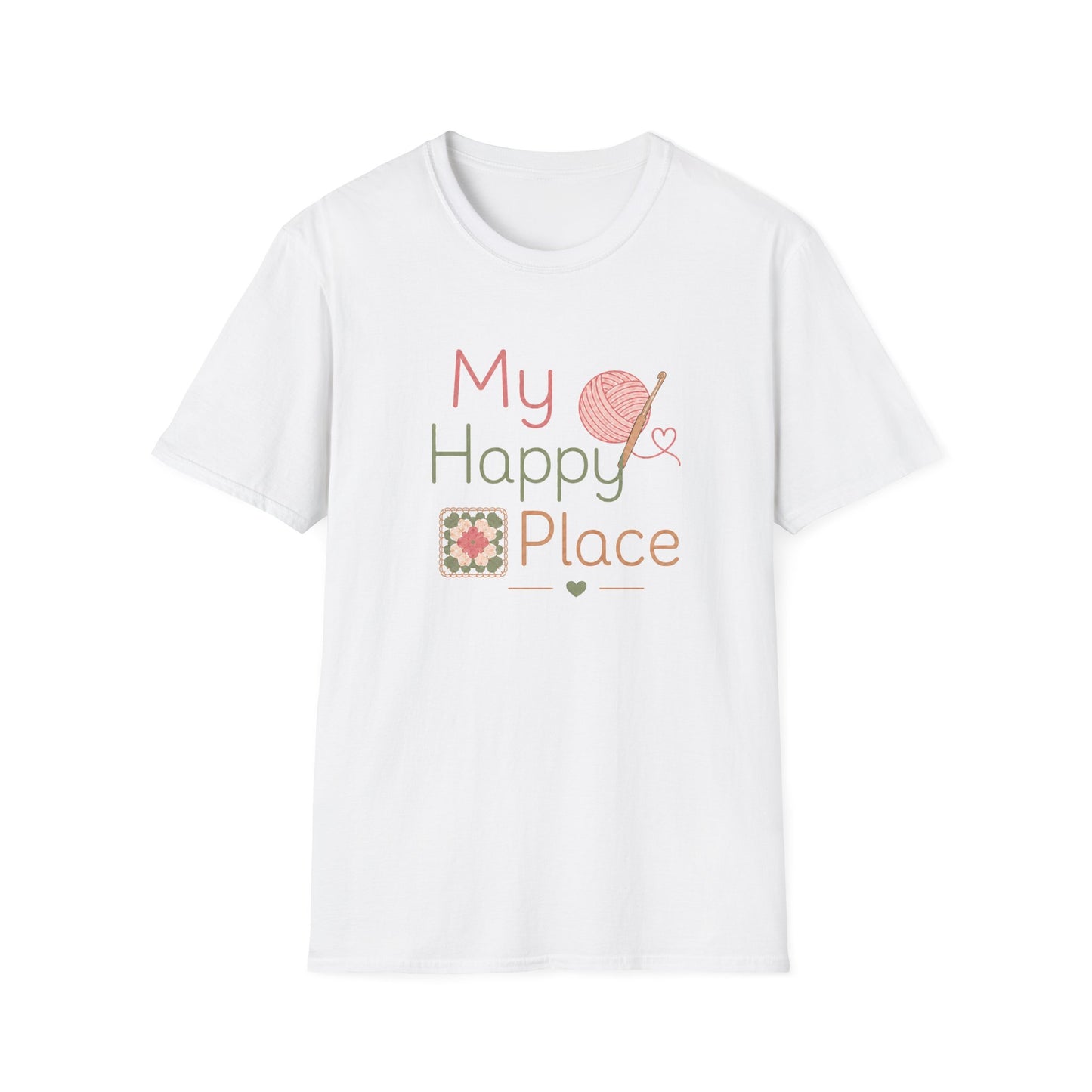 My Happy Place Knitting & Crochet T-Shirt