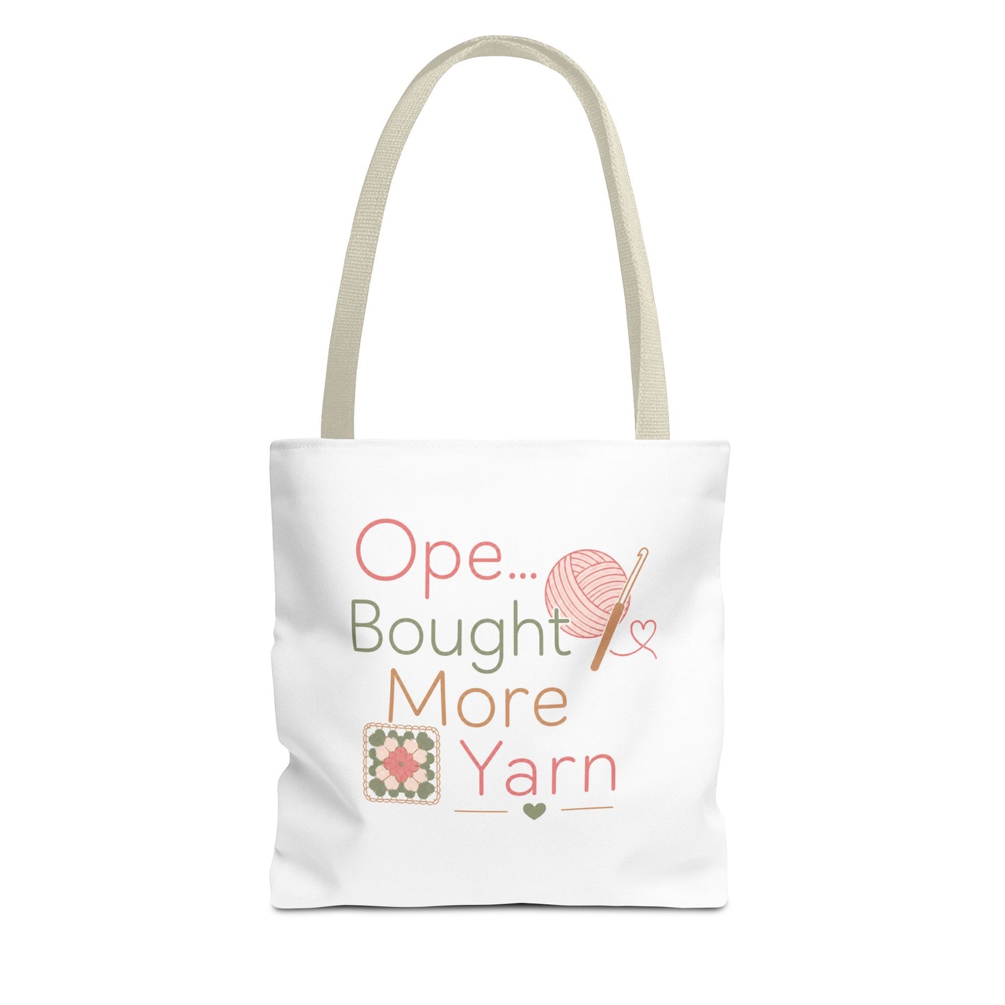 Knitting Tote Bag — "Ope... Bought More Yarn" Craft Project Shopper