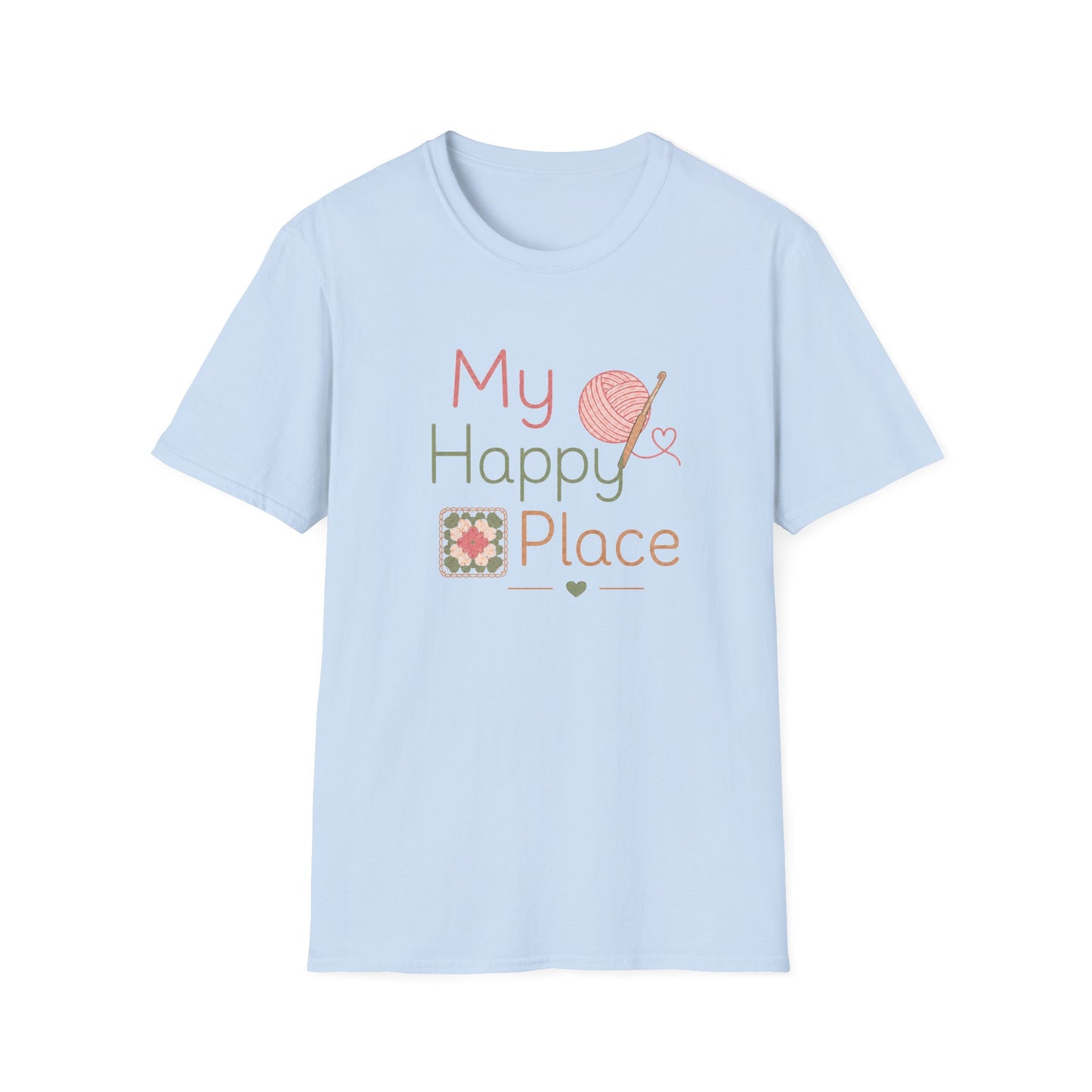 My Happy Place Knitting & Crochet T-Shirt