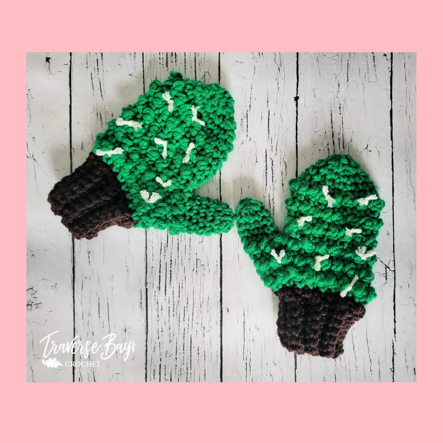 Crochet Child Cactus Mittens Pattern