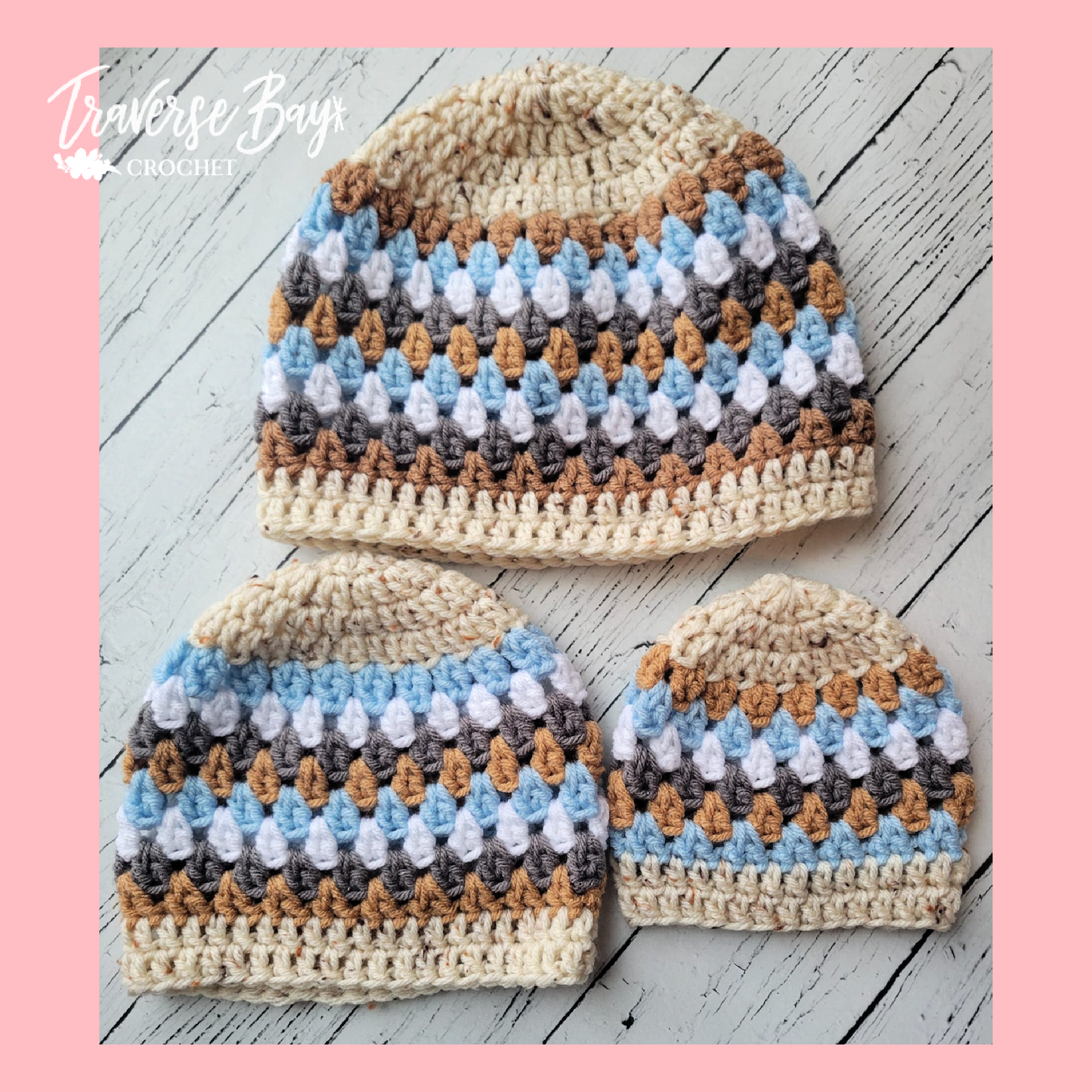 Crochet Granny Family Beanie Pattern