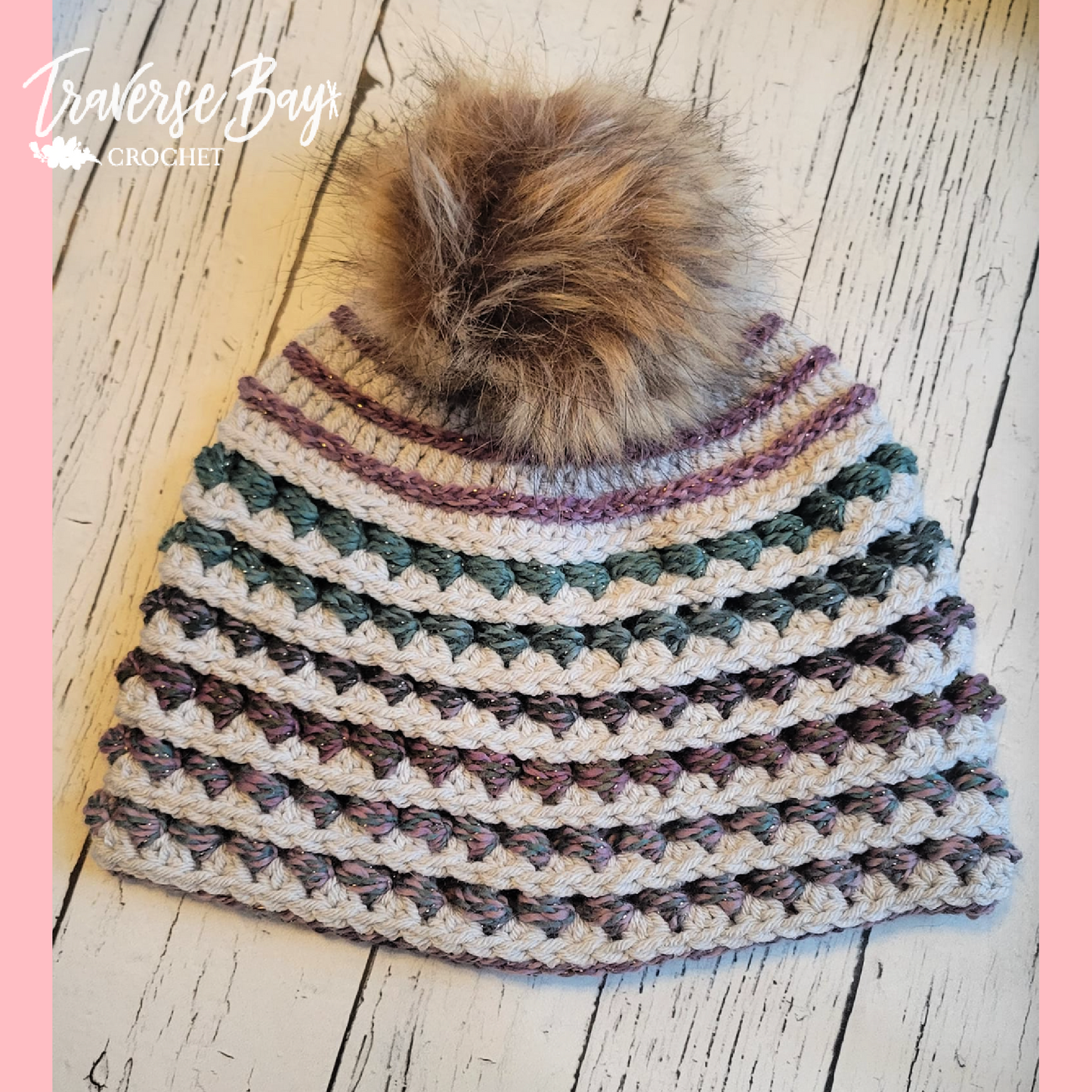 Crochet Textured Bead Beanie Pattern