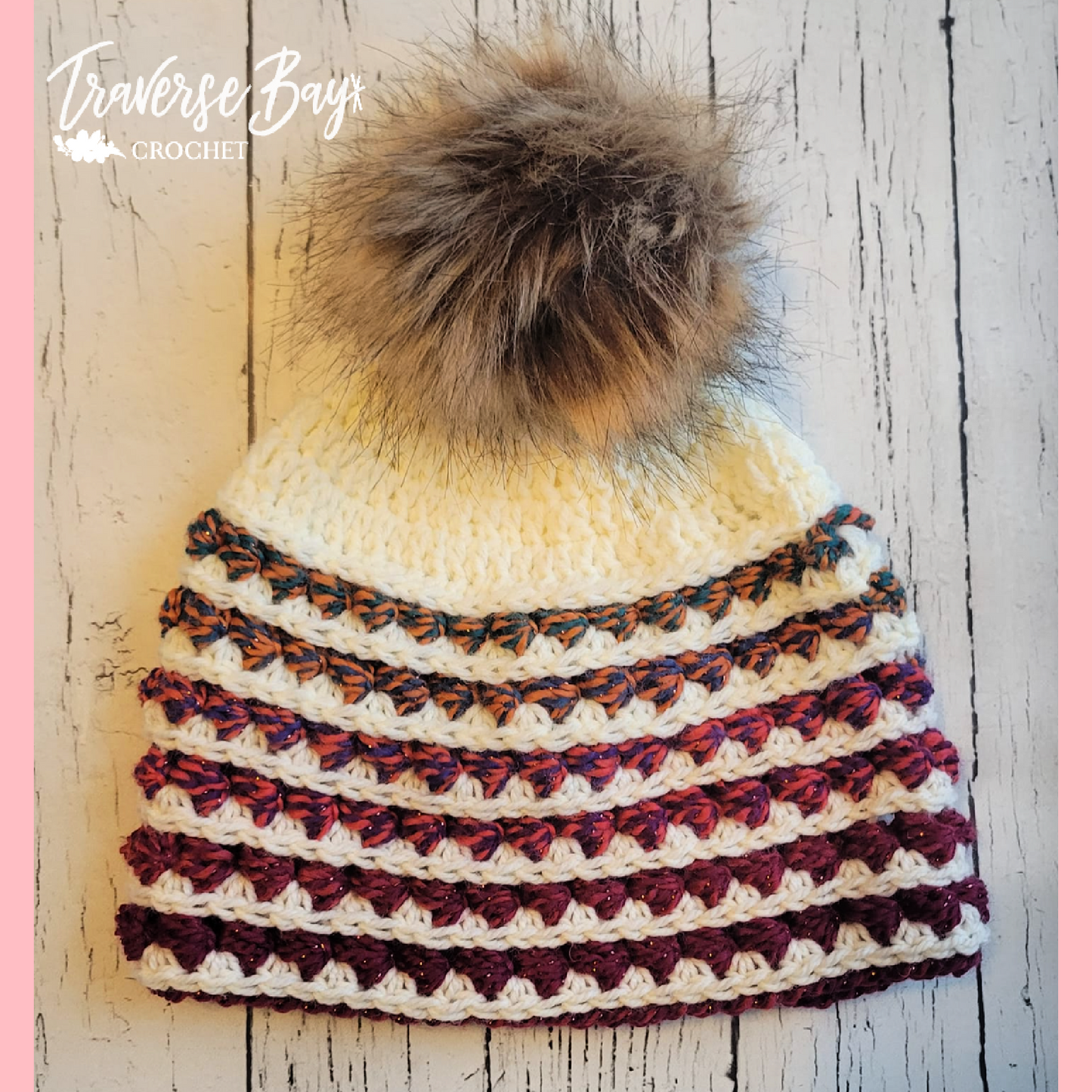 Crochet Textured Bead Beanie Pattern