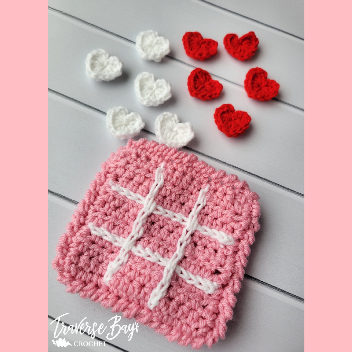 Crochet Valentine's Tic Tac Toe Pattern