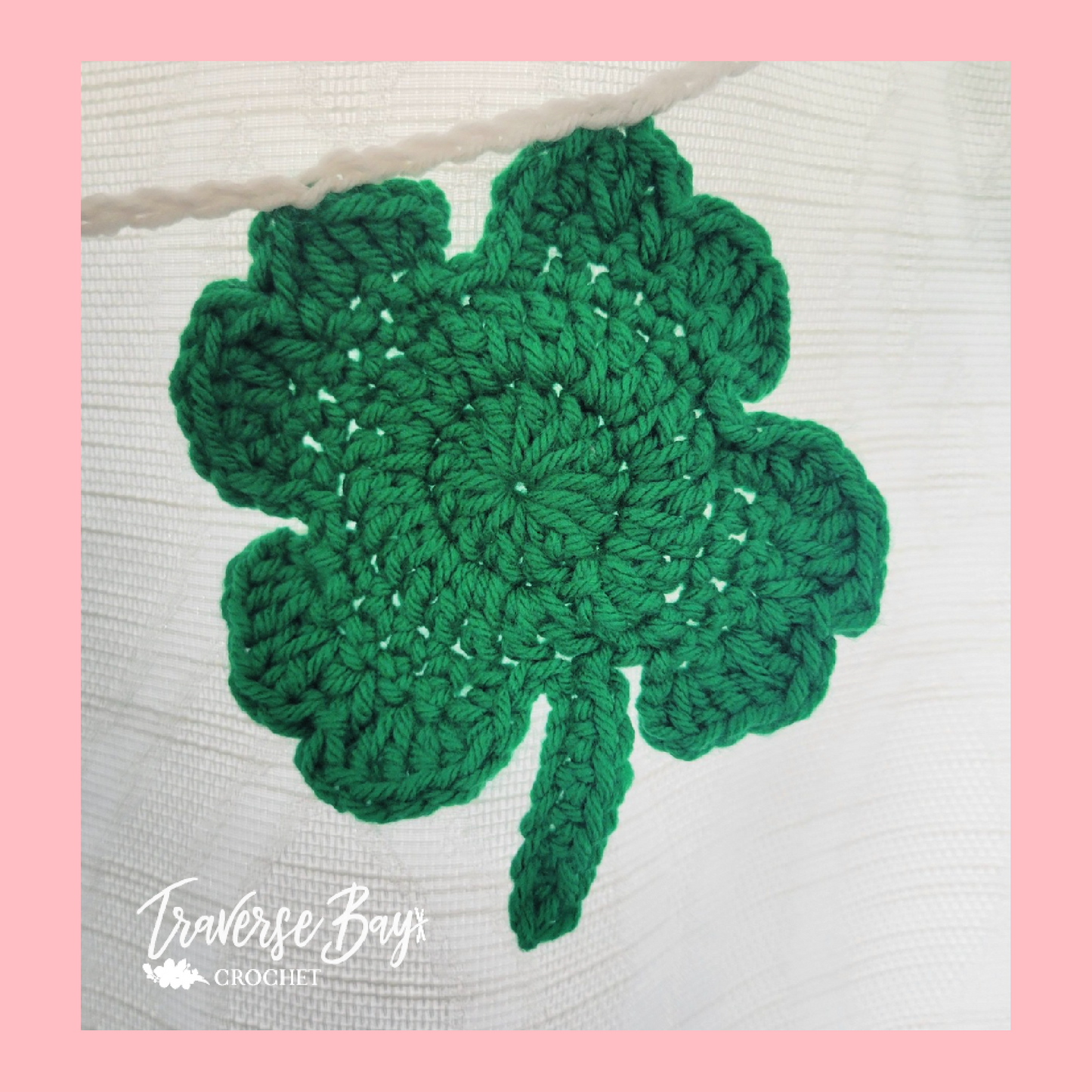 Crochet Shamrock Garland Pattern